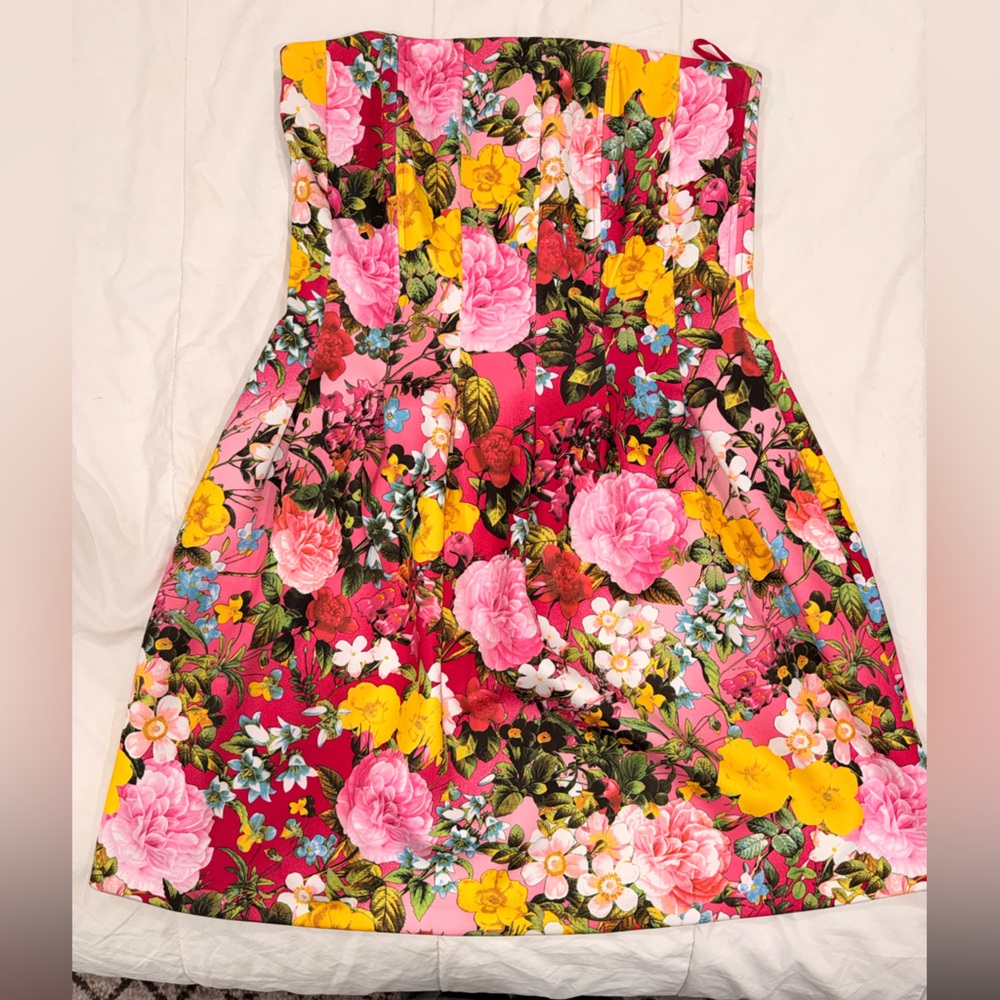 New York & Company Pink Floral Dress
